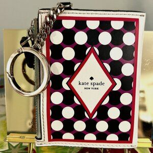 Kate Spade Lucky Draw Card Coin Purse Wallet Key Fob